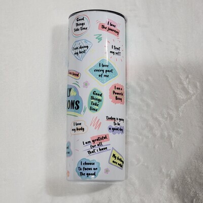 20 oz Positive Affirmation Tumbler