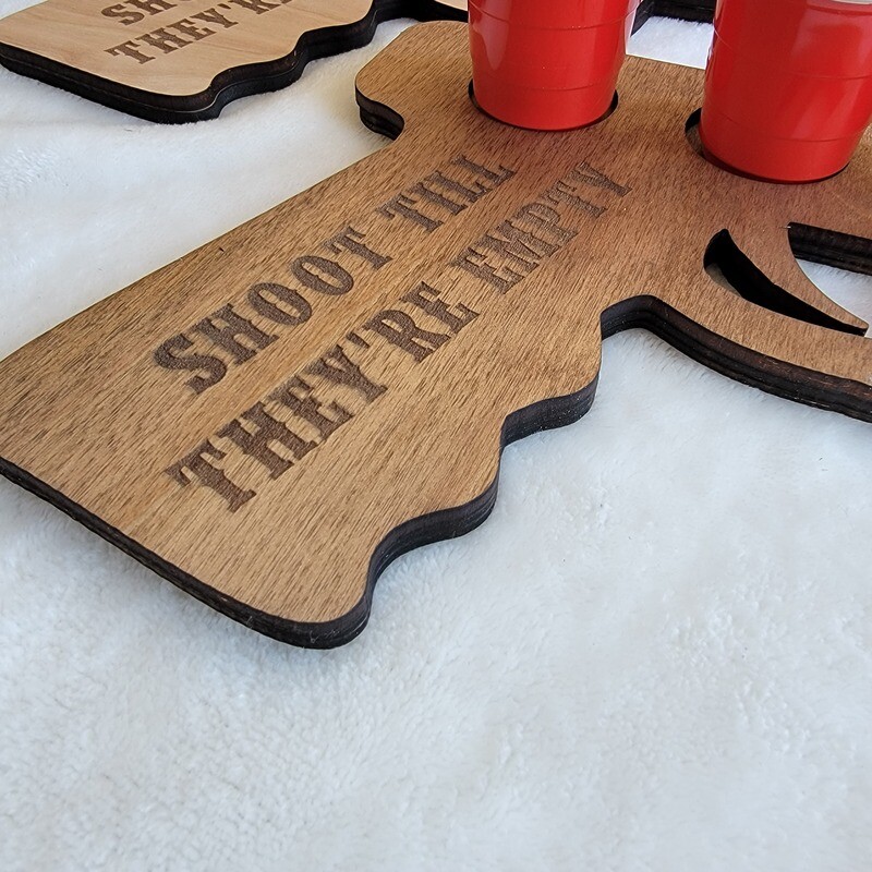 Shootem till they're gone shot tray