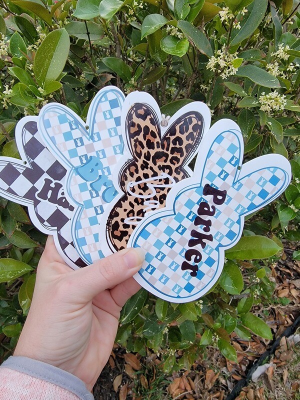 Easter Bunny Basket Tag
