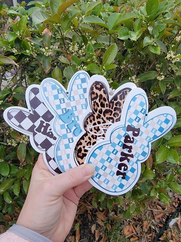 Easter Bunny Basket Tag