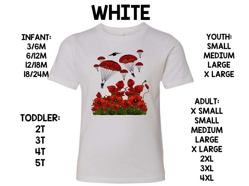 POPPIES AND PARATROOPERS COLORED- MEMORIAL DAY