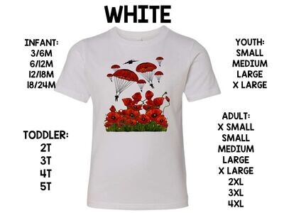 POPPIES AND PARATROOPERS COLORED- MEMORIAL DAY