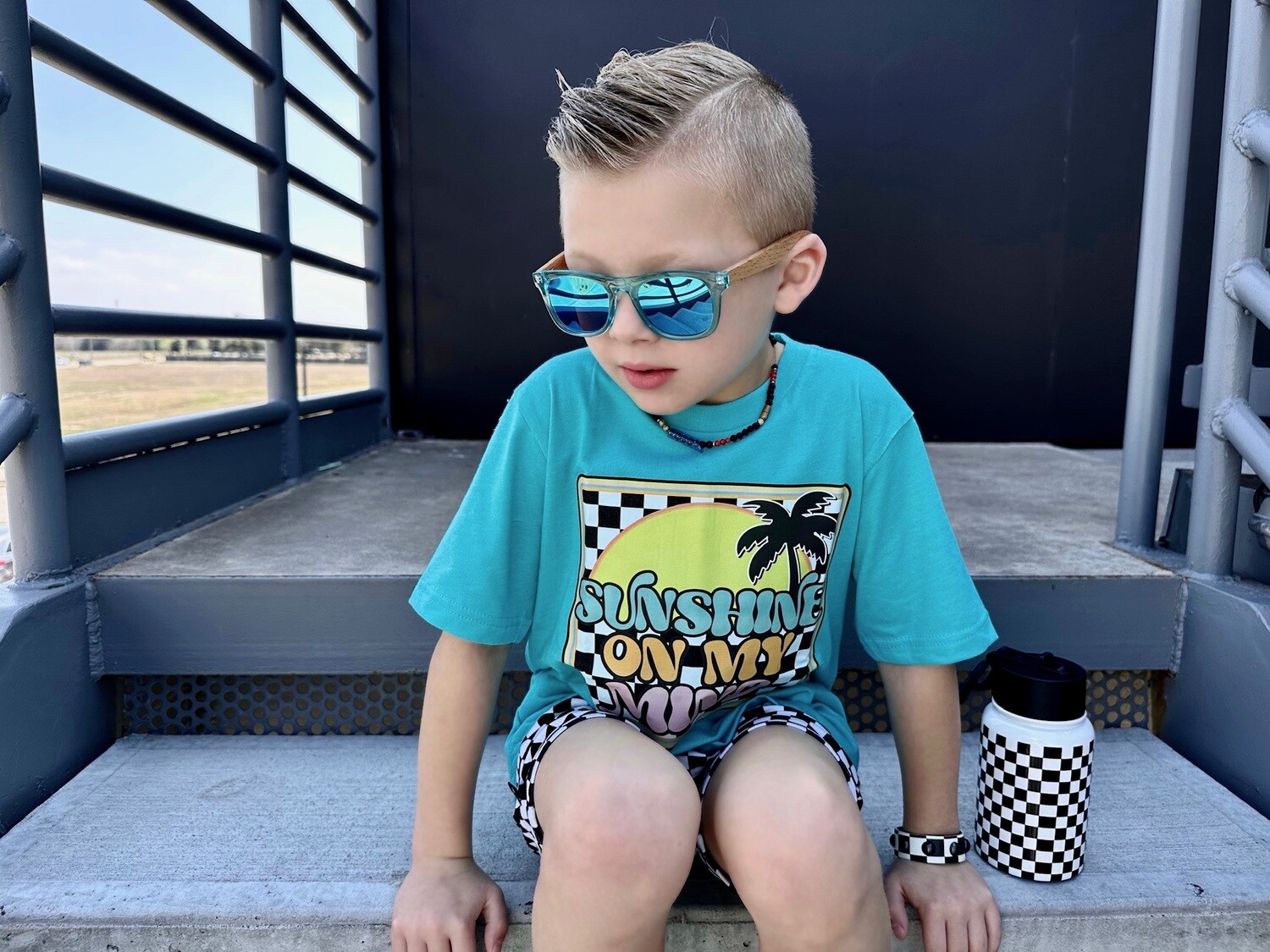 KIDS BAMBOO FRAME SUNGLASSES
