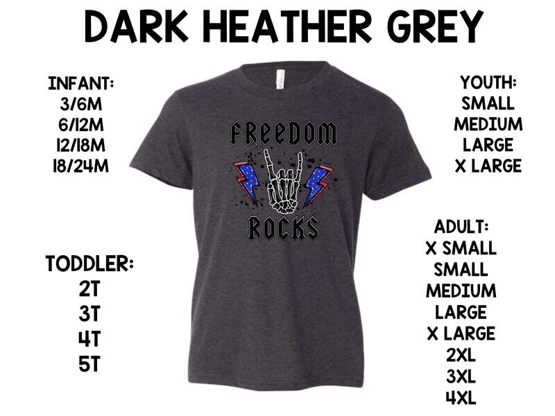 FREEDOM ROCKS BLACK
 -4TH JULY