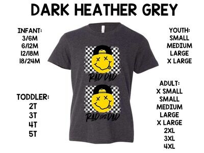 RAD DAD SMILEYS-MATCHING
-FATHERS DAY