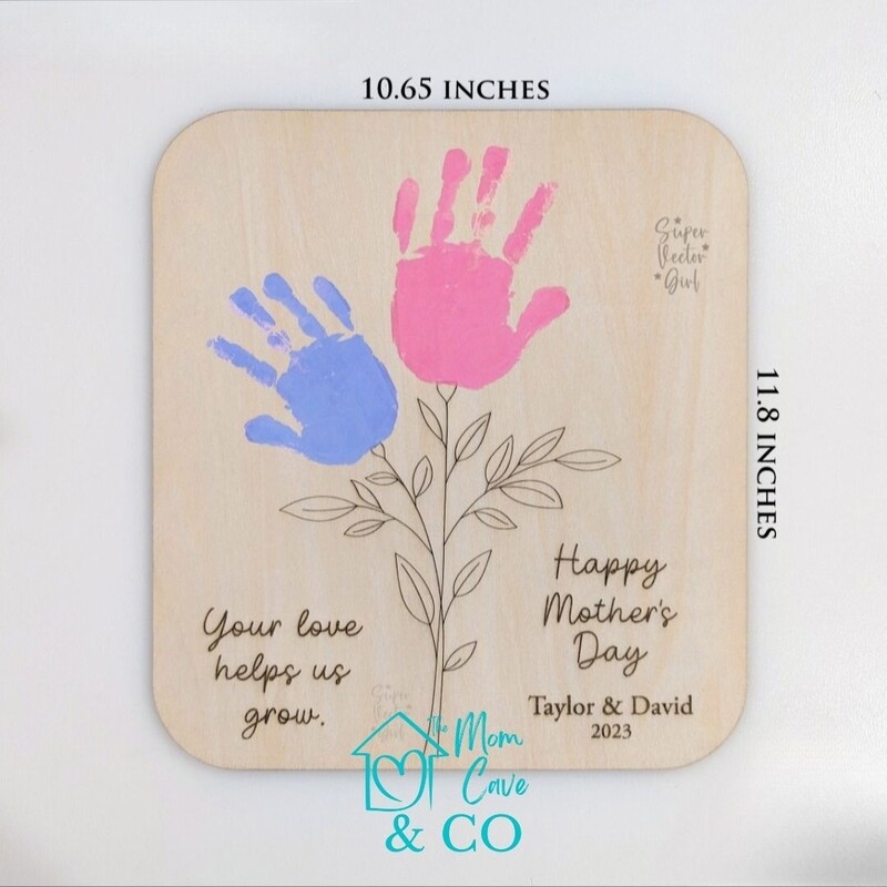 mother&#39;s day handprint flower