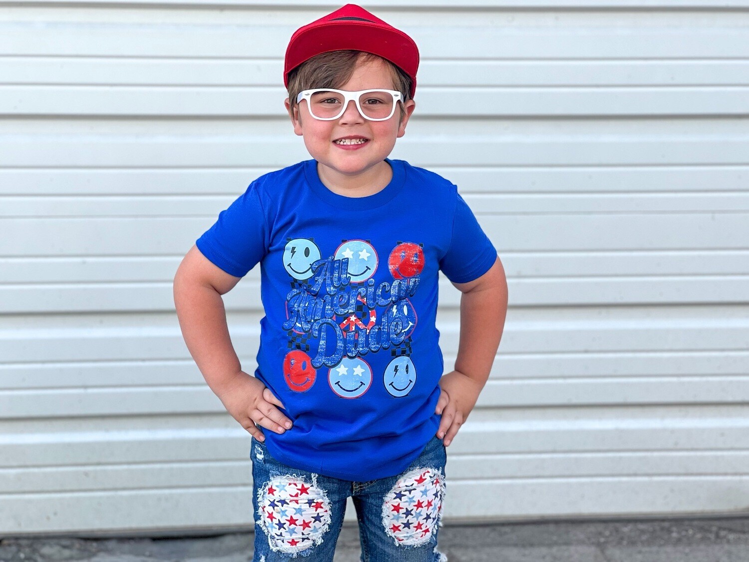 ALL AMERICAN DUDE SMILEYS-4TH JULY