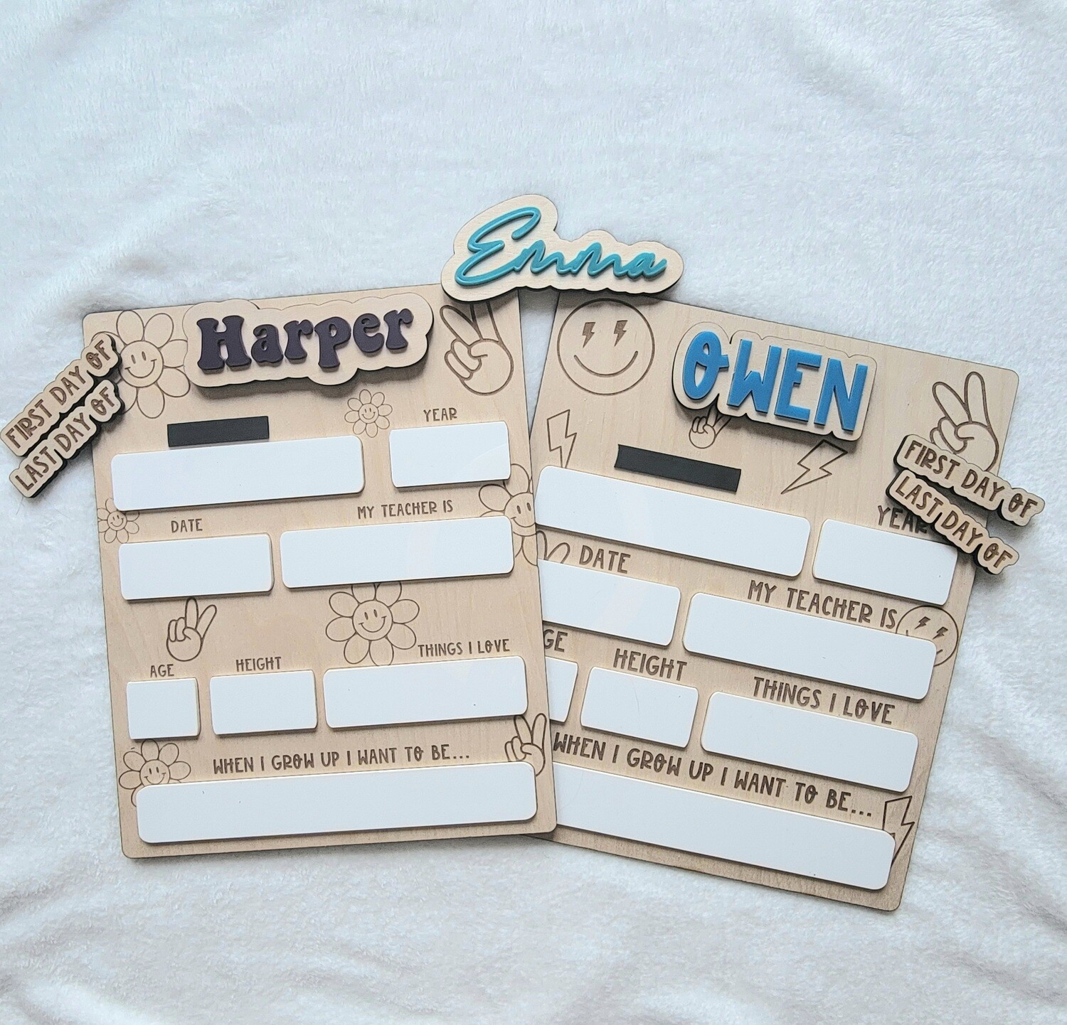 Back to School sign-interchangeable