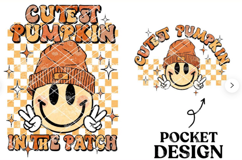 CUTEST PUMPKIN IN THE PATCH-CHECKERED