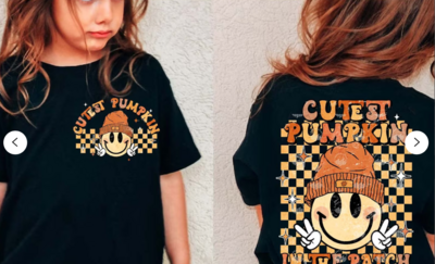 CUTEST PUMPKIN IN THE PATCH-CHECKERED