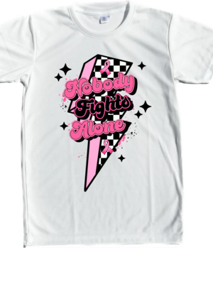 NOBODY FIGHTS ALONE BREAST CANCER