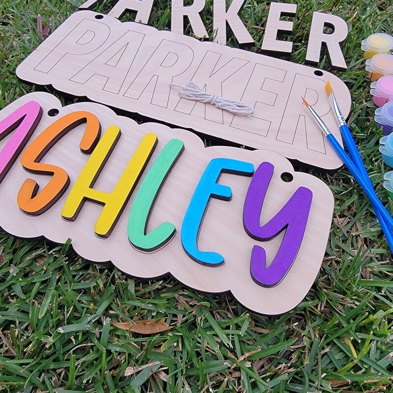 DIY paint your name sign