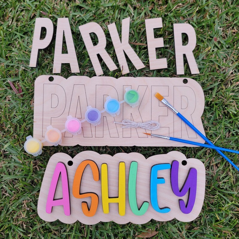 DIY paint your name sign