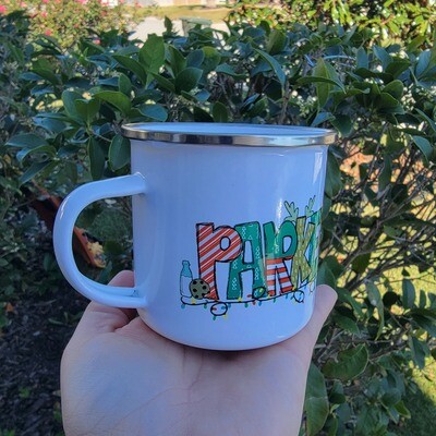 personalized coffee mug-christmas font