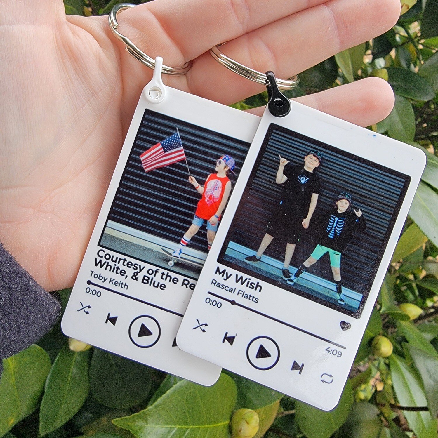 Personalized song Keychain