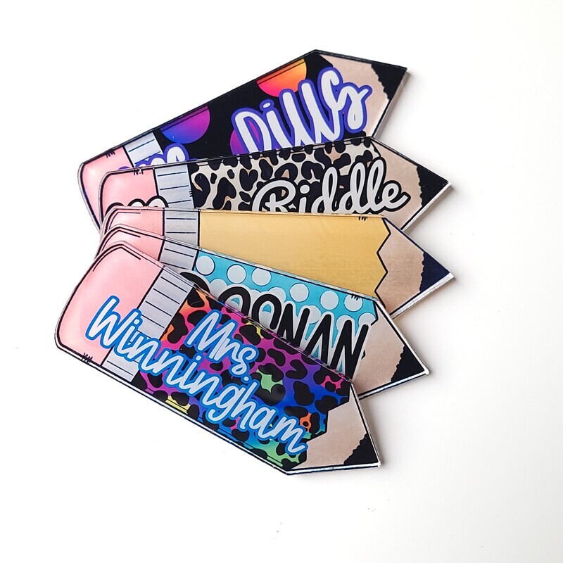 Teacher Appreciation: Custom Acrylic pencil magnet