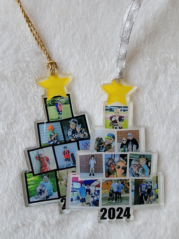 Custom POLAROID PICTURE TREE ORNAMENT