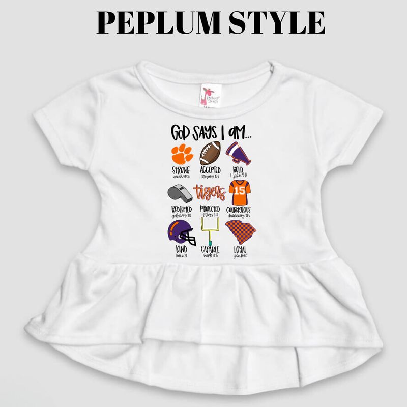 Clemson God says I am tee