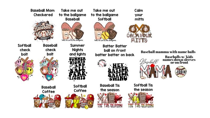 Baseball &amp; Softball Designs