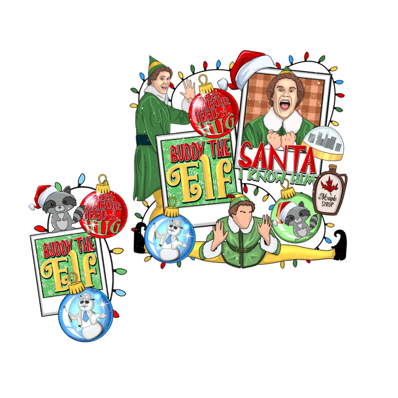 Green Santa helper with sleeves