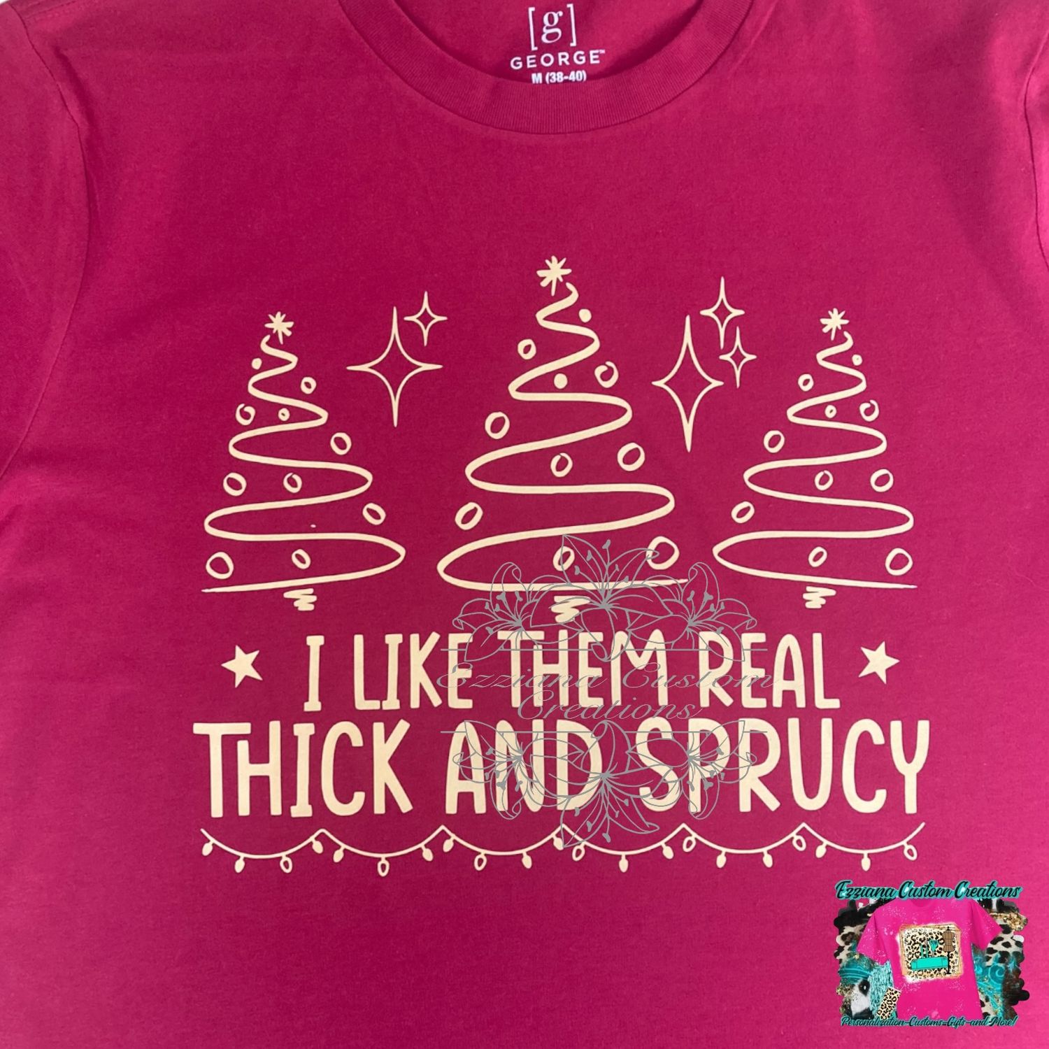 I like em real thick and sprucy gold letter tee