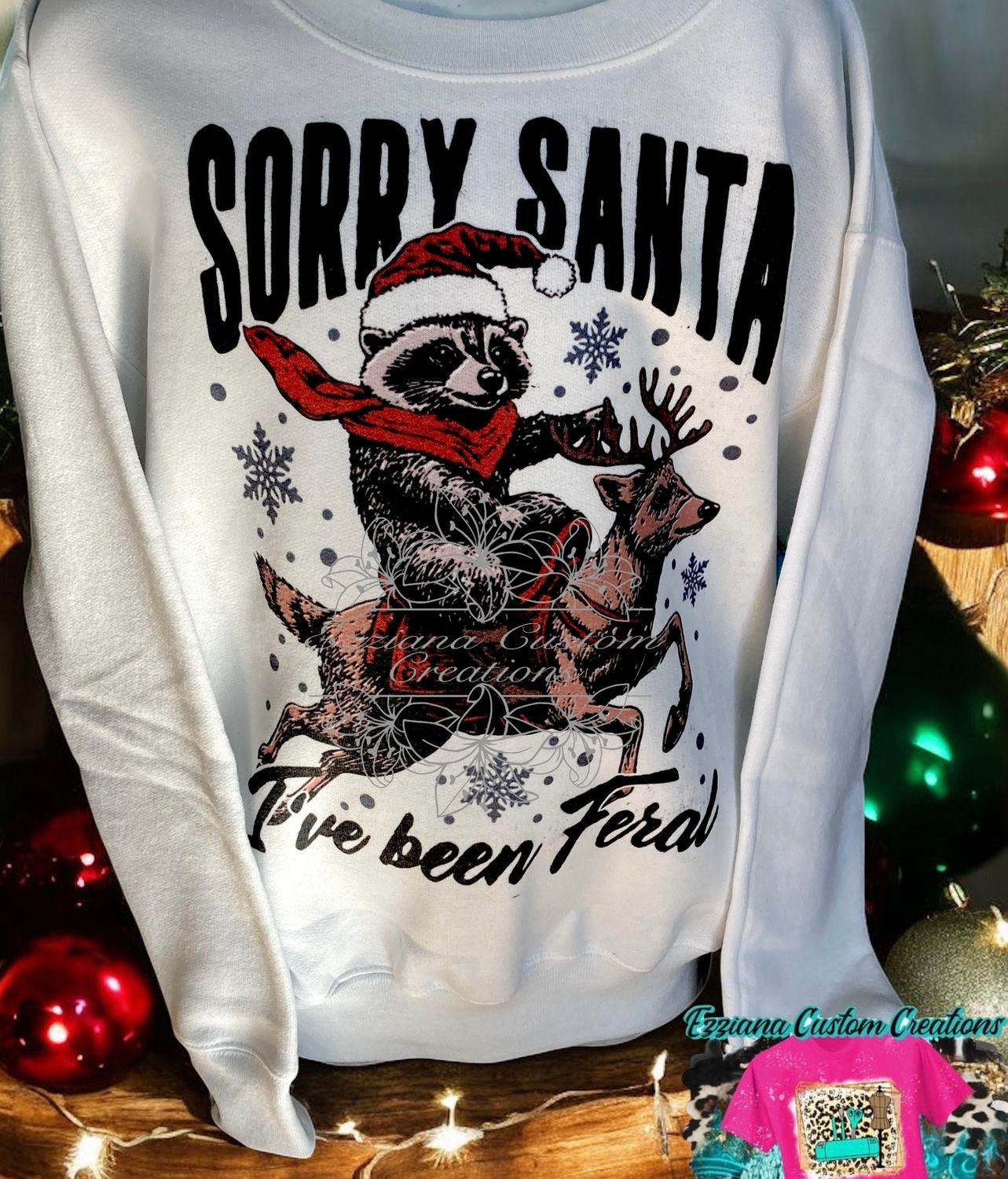 Youth Sorry Santa, I’ve been feral crewneck