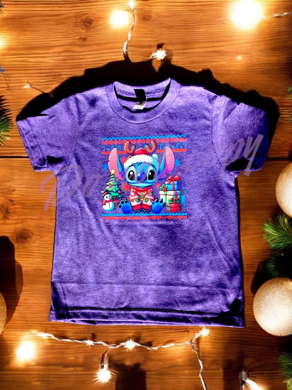 Purple Youth Christmas Sweater Shirt