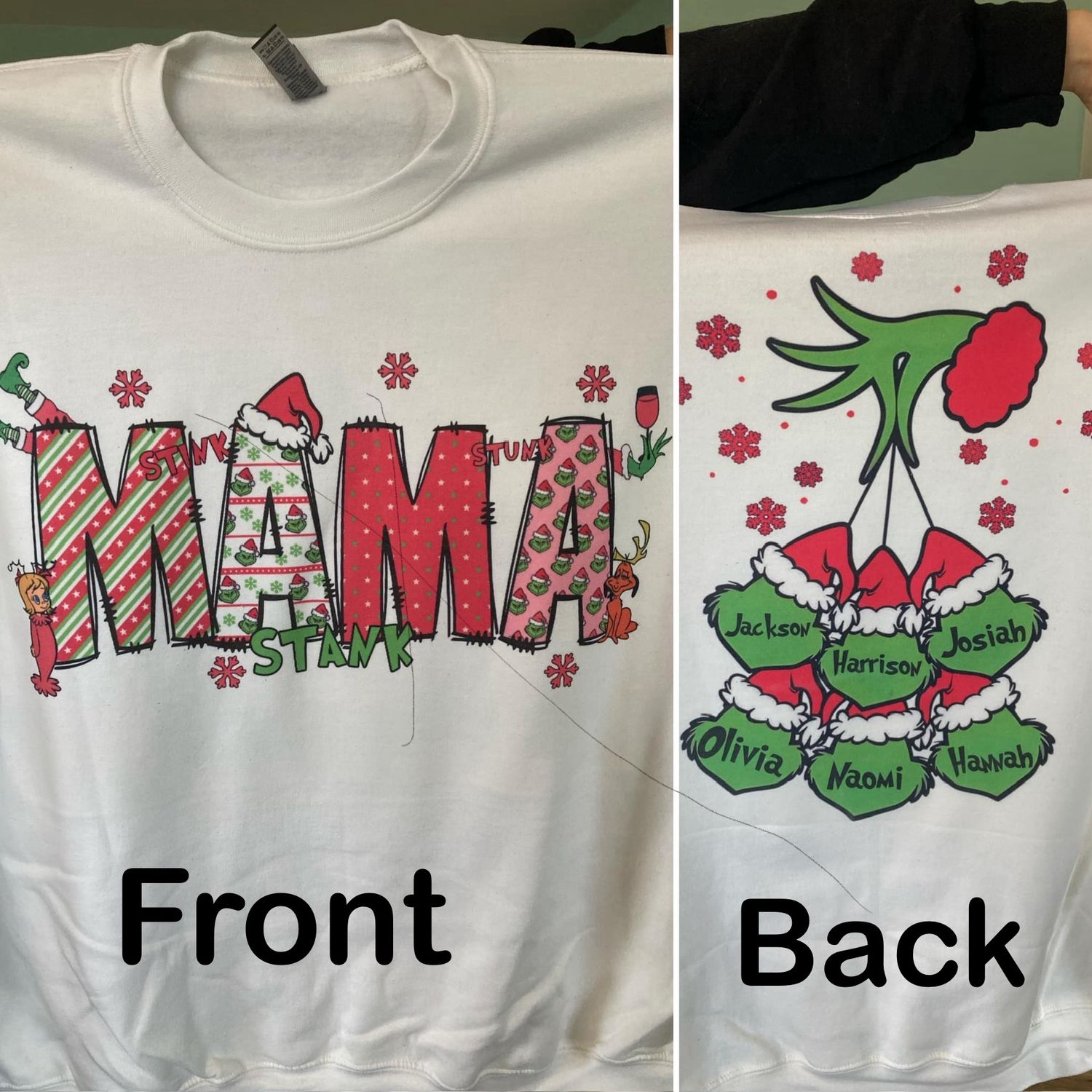Green Guy Mama (front And Back Design)