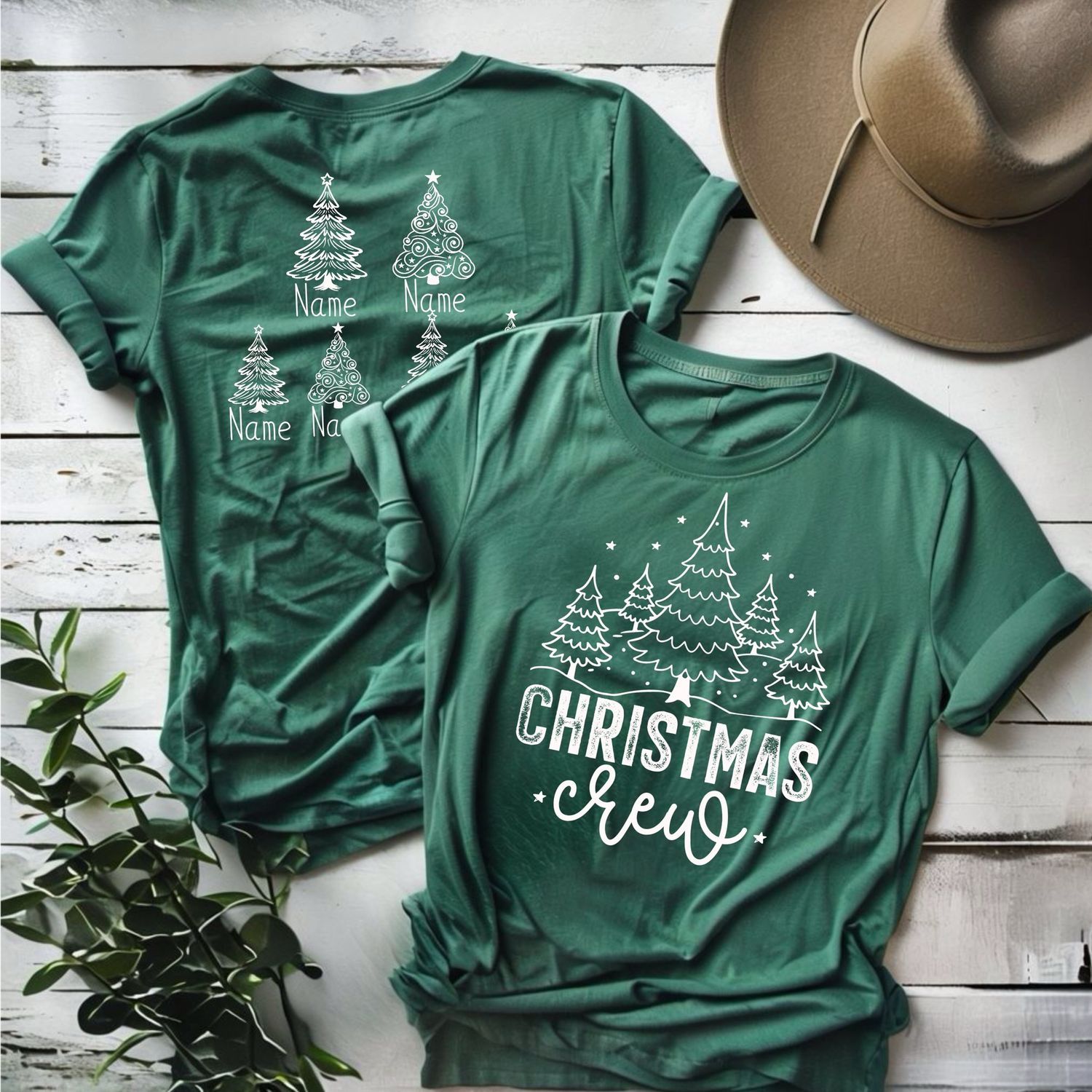 Family Matching Christmas Crew Shirts