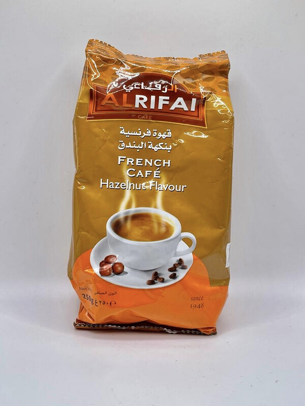 Al Rifai French Coffee With Hazelnut Flavor 250g الرفاعي قهوة فرنسية بنكهة البندق