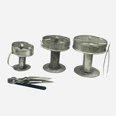 Metal Incenses and charcoal holder موقد نار حديد