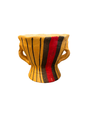 Red and Yellow vertical Maswan Colours Handmade Censer 