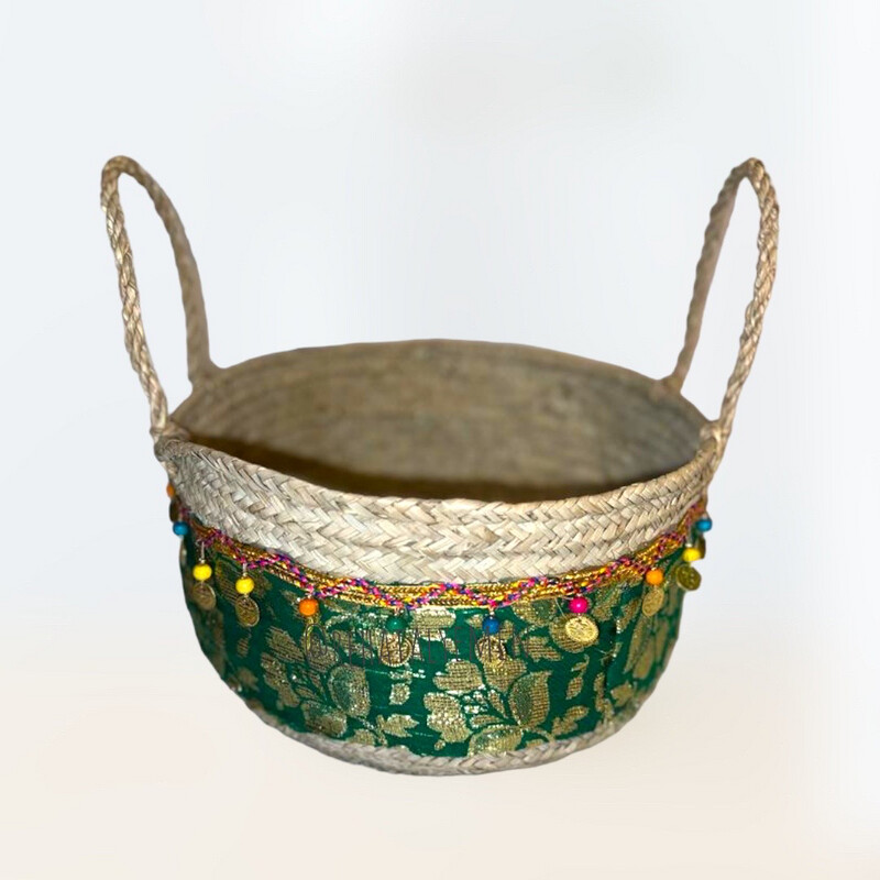Hand-woven open baskets