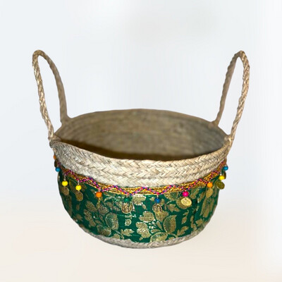 Hand-woven open baskets