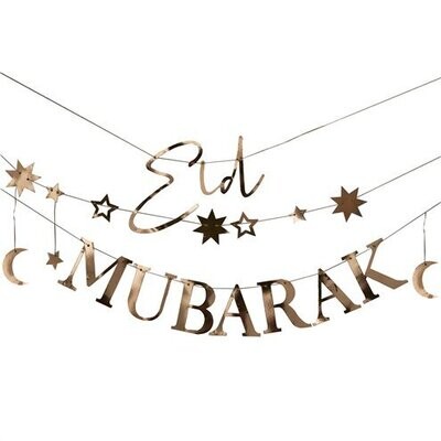 Eid Moon &amp; Stars Banner | Eid Decoration | Eid Party