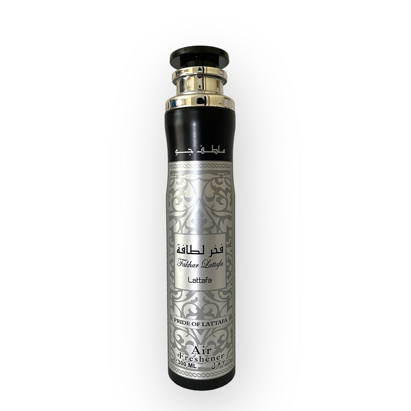 Fakhar Lattafa Silver Air Freshener 300ml PRIDE OF LATTAFA ملطف جو فخر لطافة