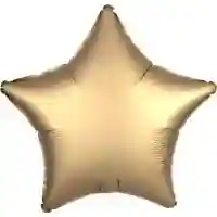 Gold Sateen Satin Luxe Star Foil Balloon - 18&quot;