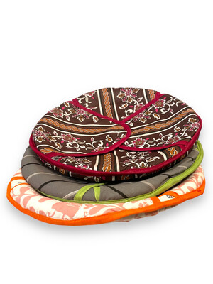 Printed Chaba with cover Khobz Chapati Roti Basket - Naan Bread 