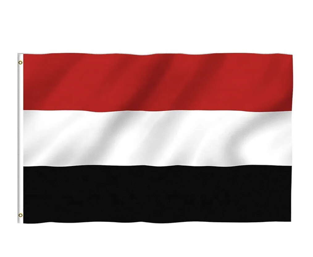 Yemen Yemeni National Polyester Material Banner Flag 5ft x 3ft (150 x 90 cm)