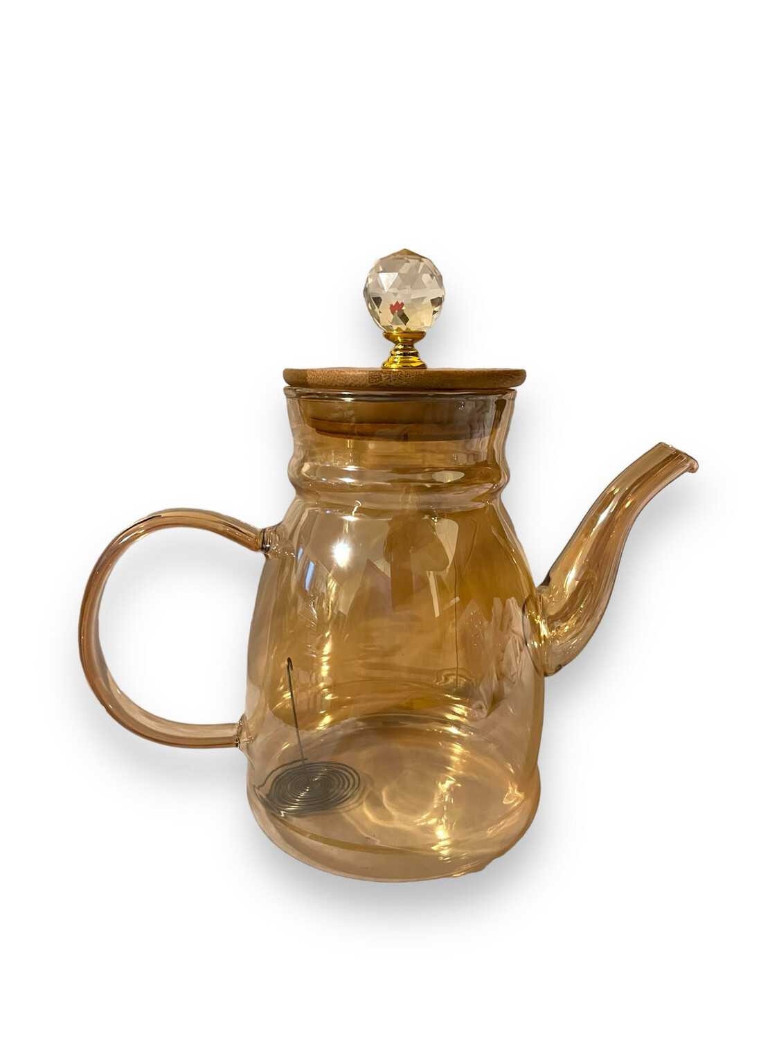 Glass Pitcher Jug with wooden Lid 1200ML.  