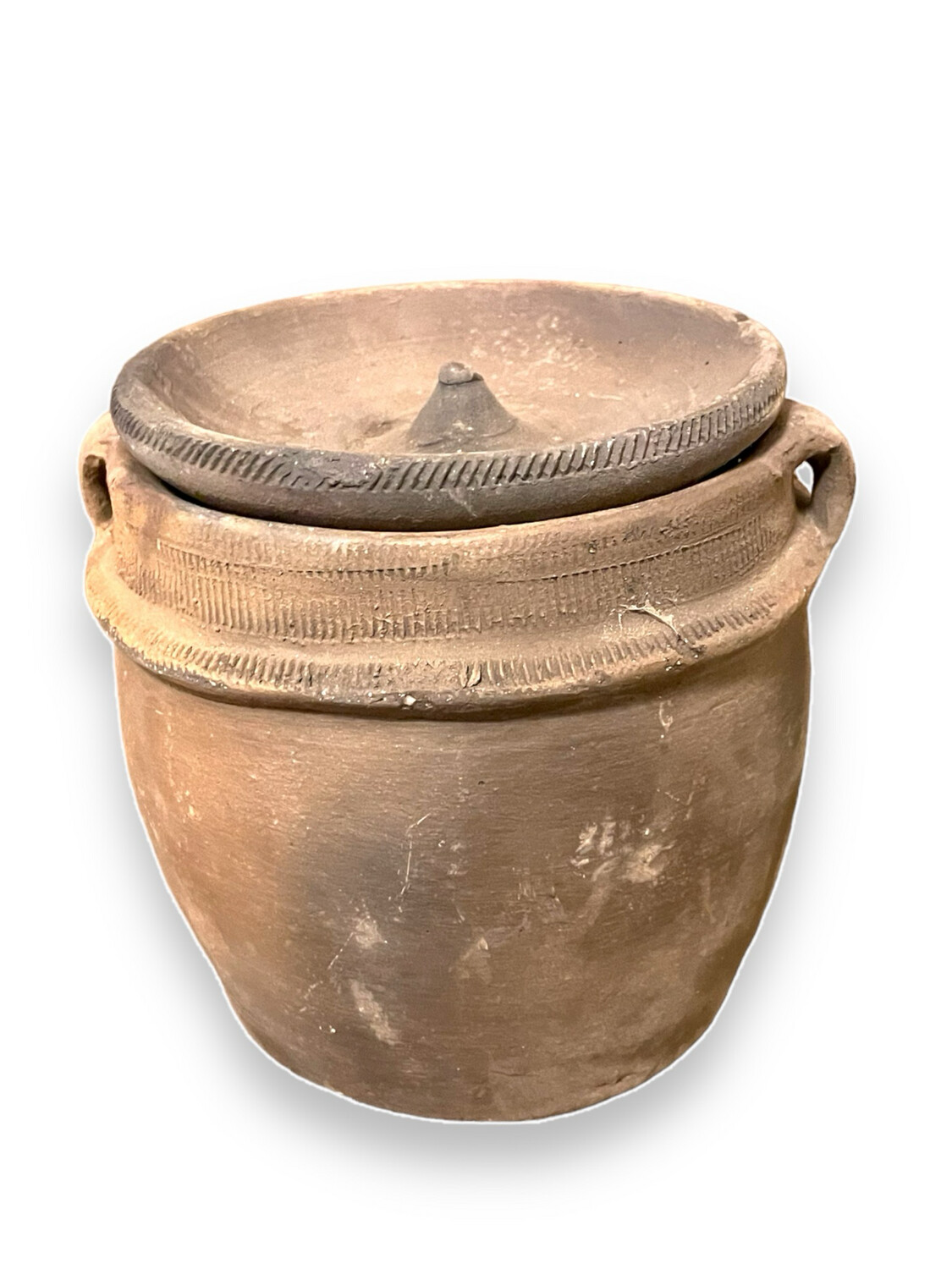 برمة فخار Clay Handmade Burma with Lid 