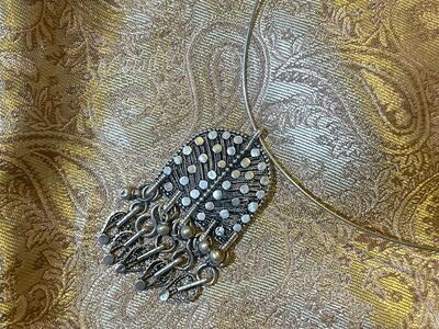 Handmade Pendant with Silver String