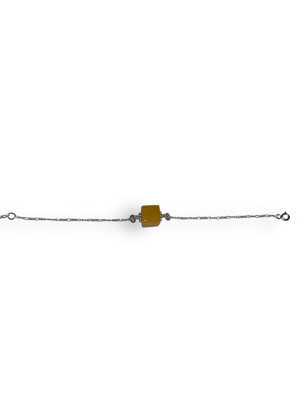 Cubic Amber Bracelet