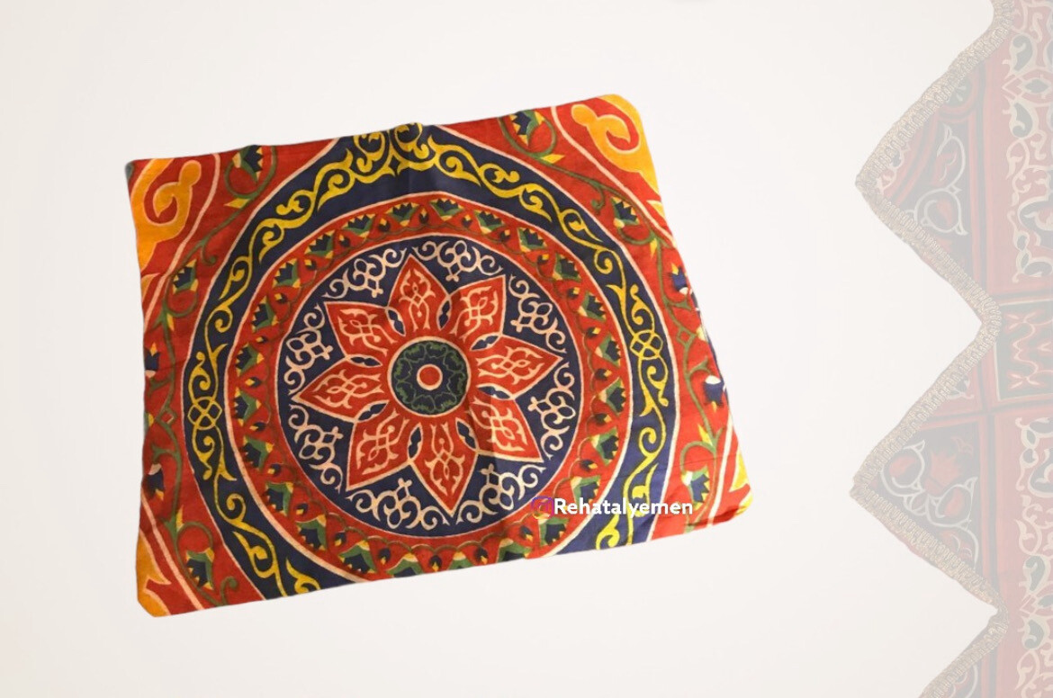 Eid &amp; Ramadan Egyptian Khayamiya Pattern Cushion Cover 