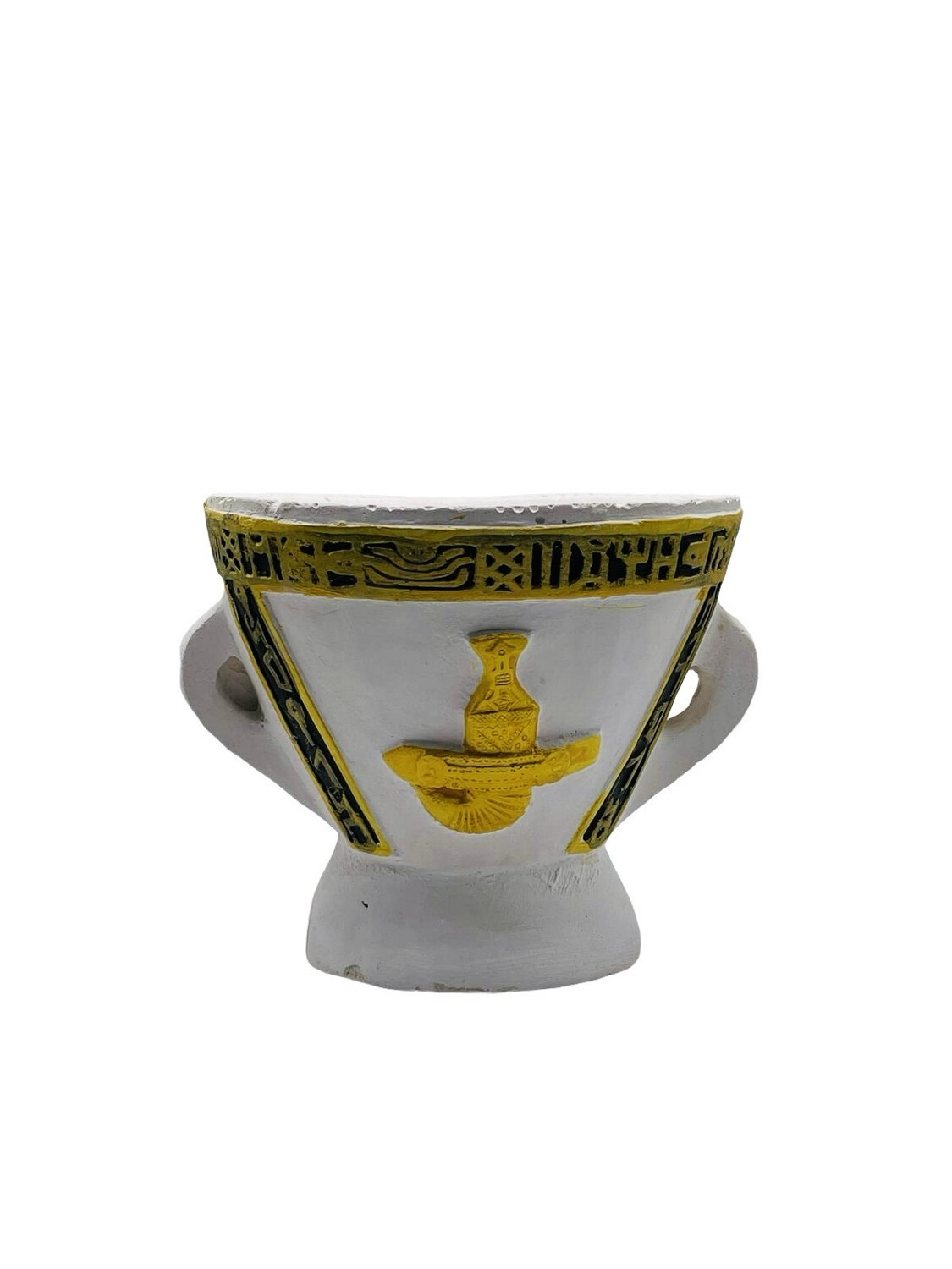 White Incense Burner with Gold Jambyia مبخرة - جنبية ذهبية