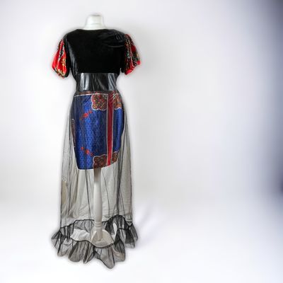 Sitara Chic Velvet Gown - Blue