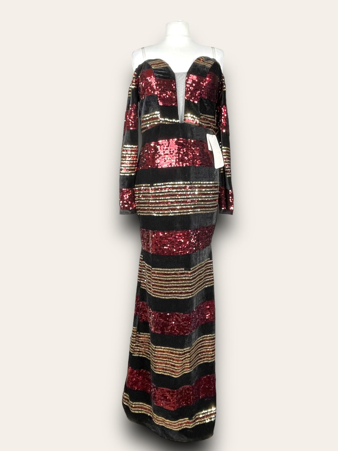 Maswan Glamour Sequin Party Dress