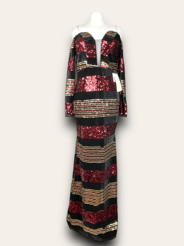 Maswan Glamour Sequin Party Dress