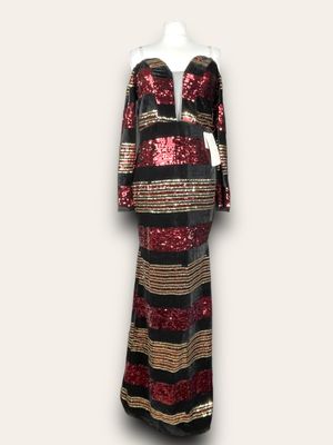 Maswan Glamour Sequin Party Dress
