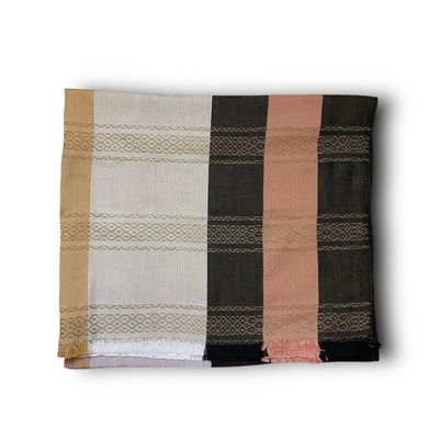 Yemeni Men’s Ma&#39;awaz - Pastel &amp; Earth Stripe Design